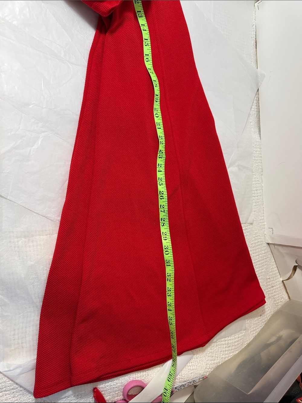 Julian Taylor Vibrant Red Midi Dress - Picture 8 of 9